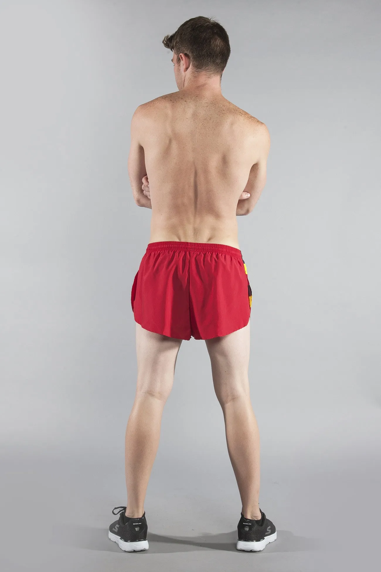 Men's 1" Elite Split Shorts- Uganda