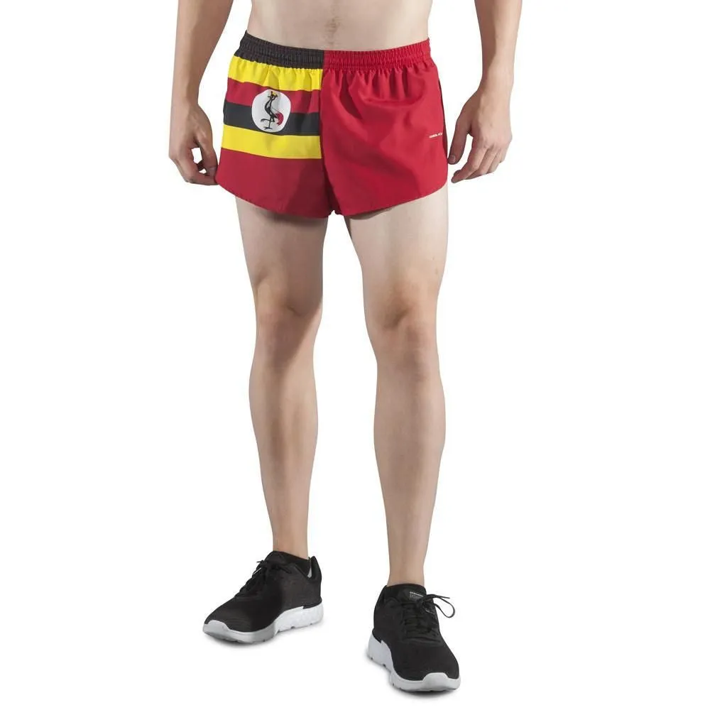 Men's 1" Elite Split Shorts- Uganda