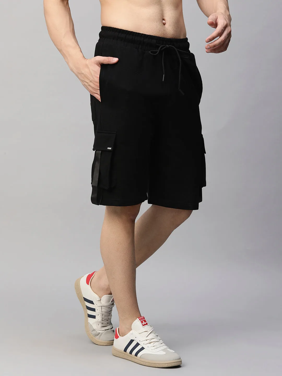 Mens Cargo Shorts - Black