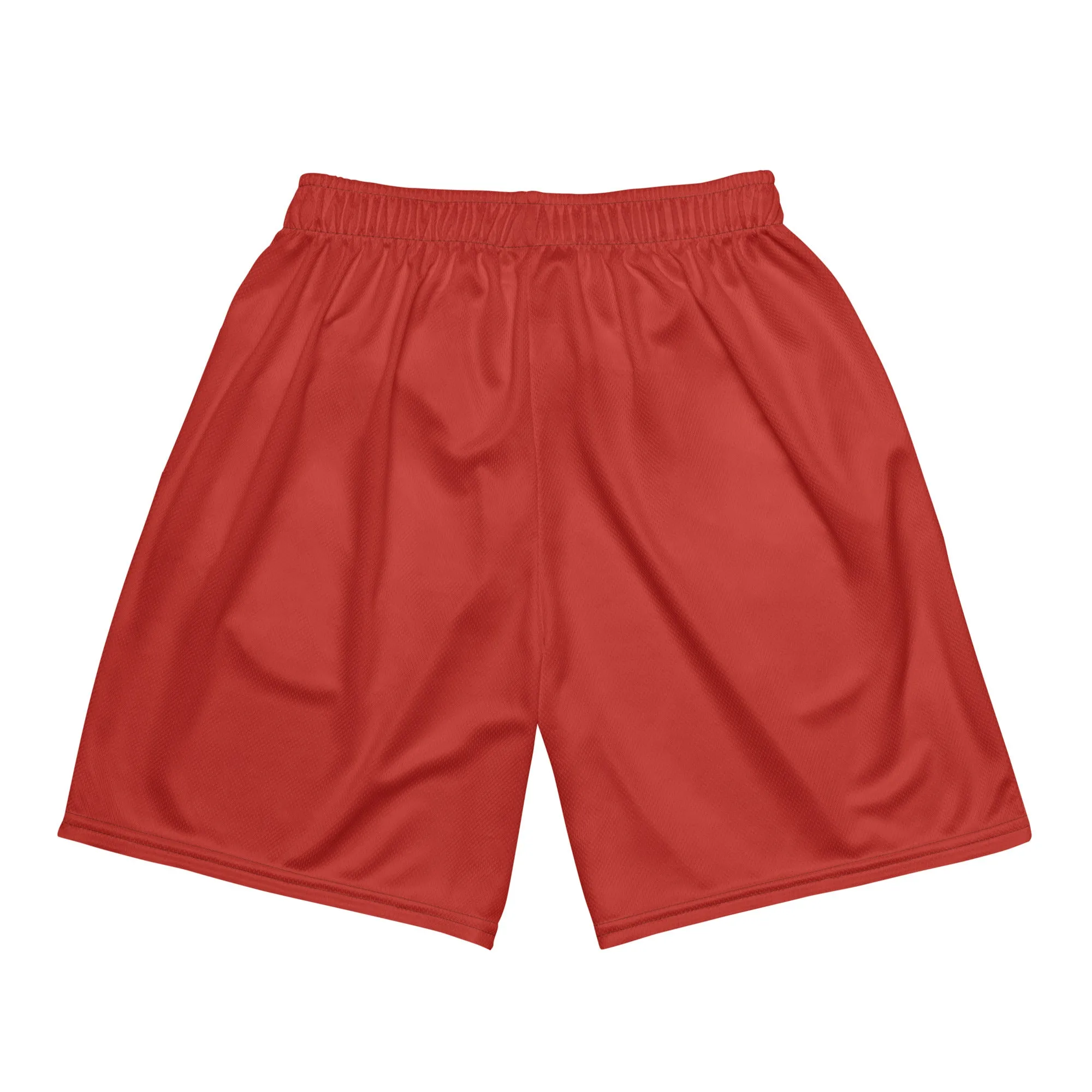 Men's Red Mesh Shorts