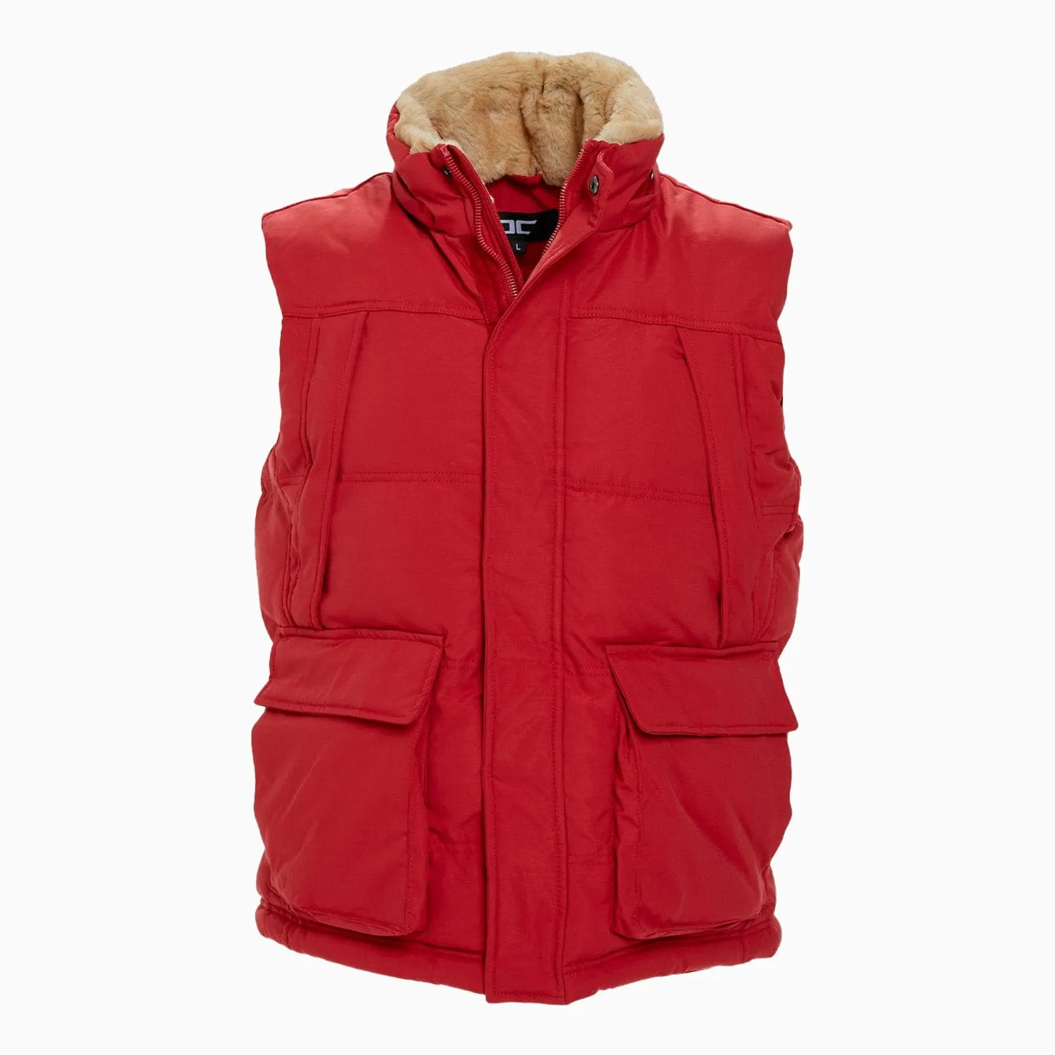 Men's Yukon Fur Lined Hooded Puffer Vest