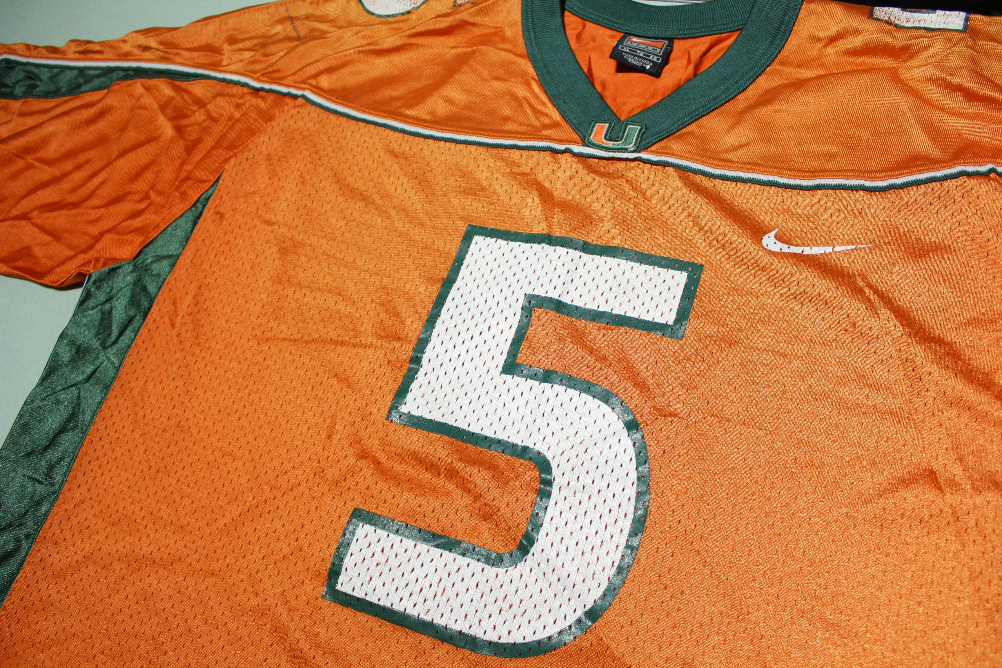 Miami Hurricanes Vintage 90's Team #5 College Jersey