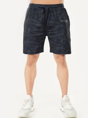 Mystery Blue Camo GymX Shorts - Sale