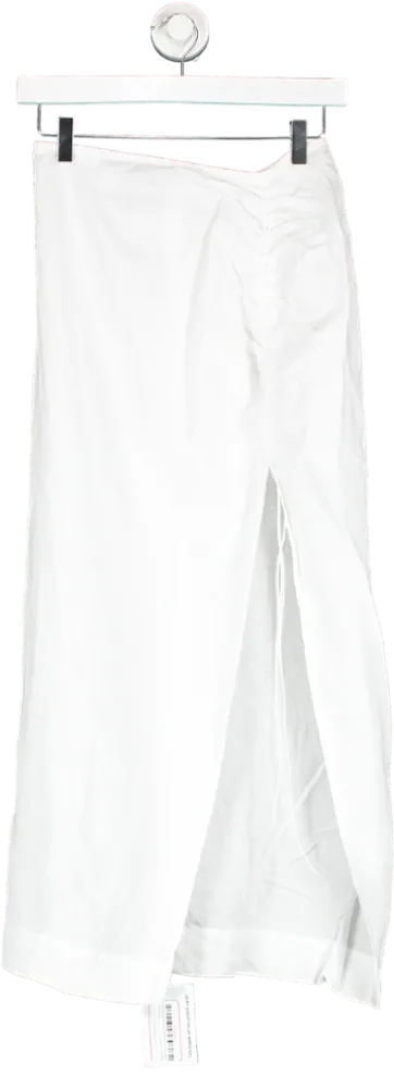 Natalie Rolt White 100% Linen Bellini Skirt UK 8