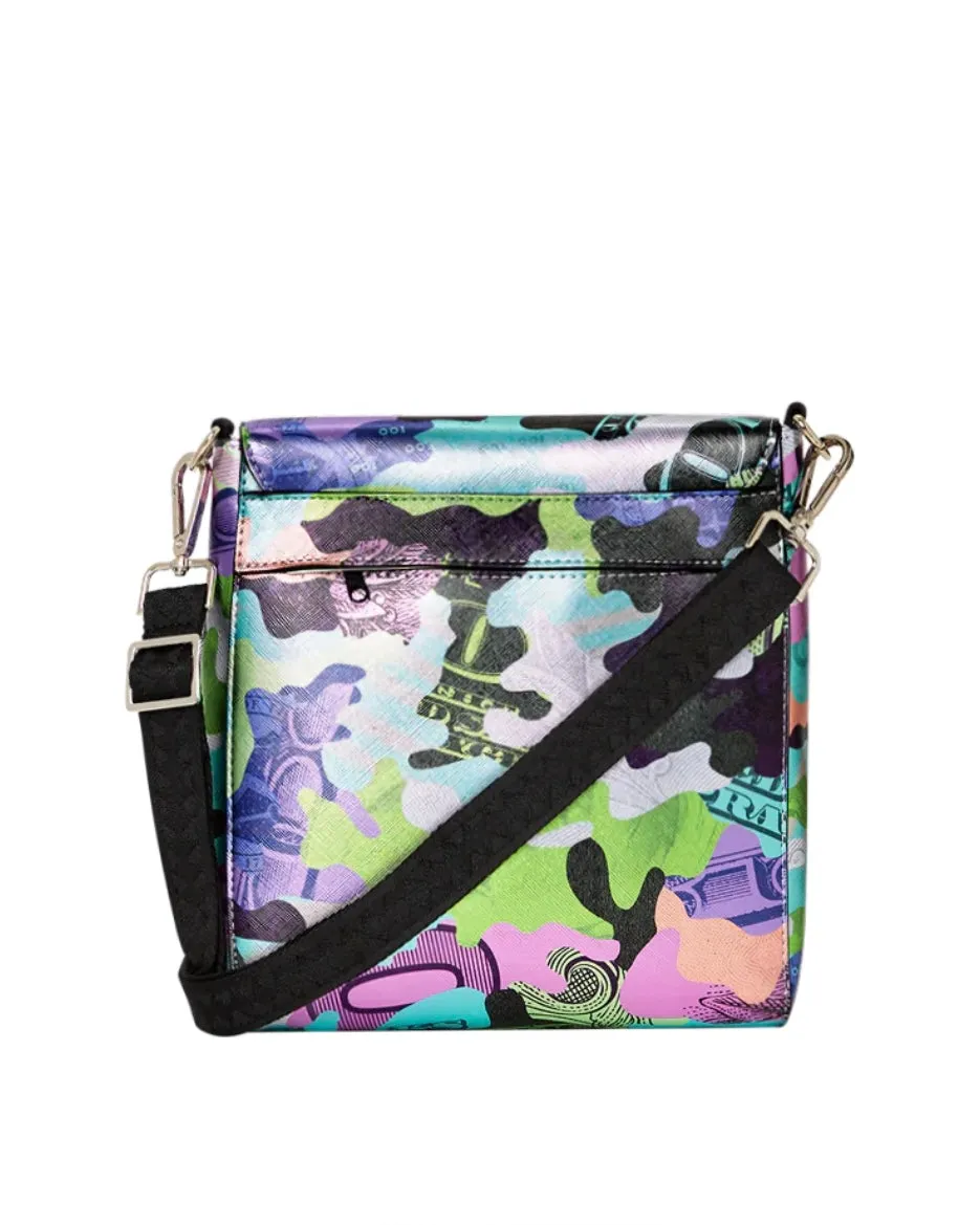 Neon Camo Money Messenger Sling