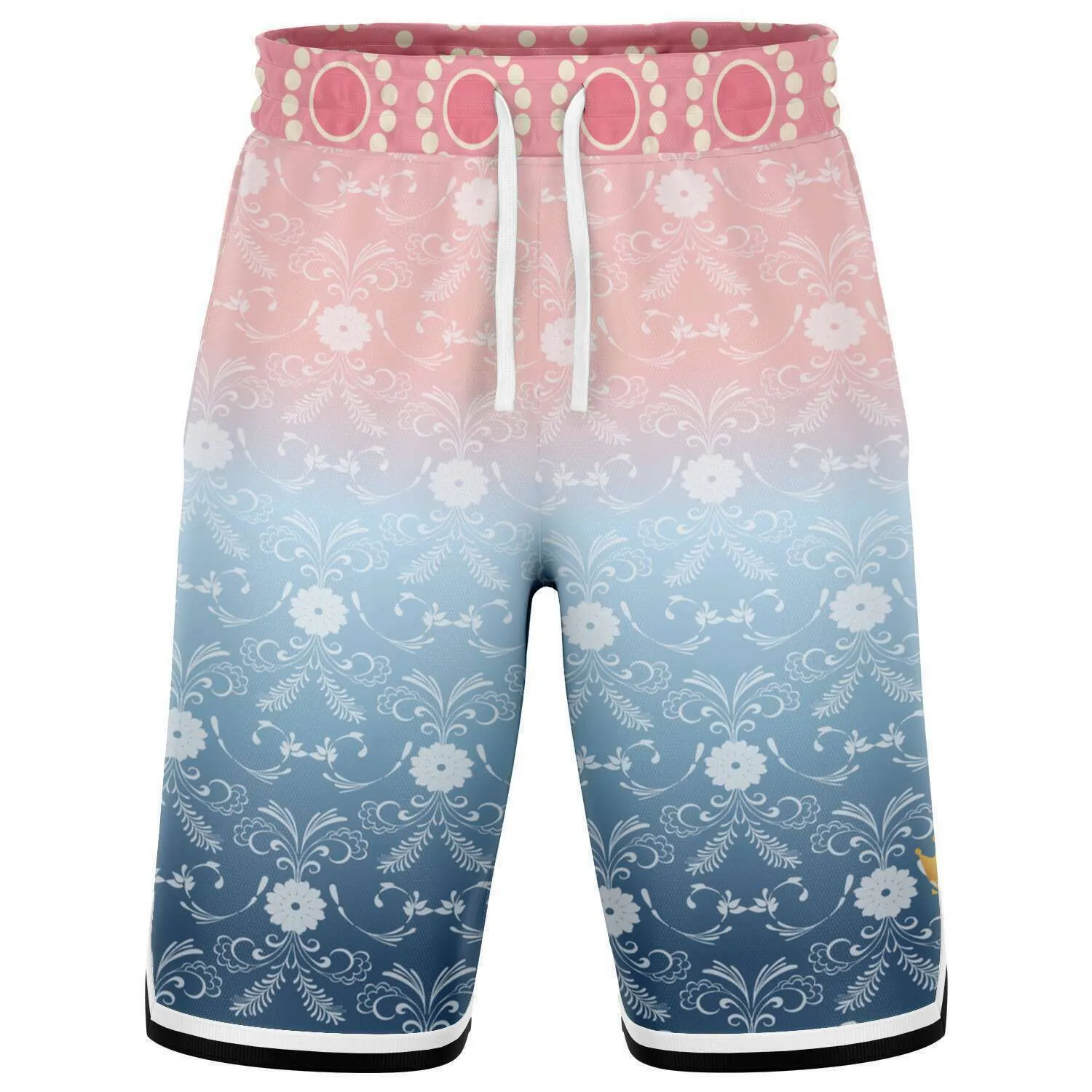 Pink Glacier Unisex Basketball Shorts