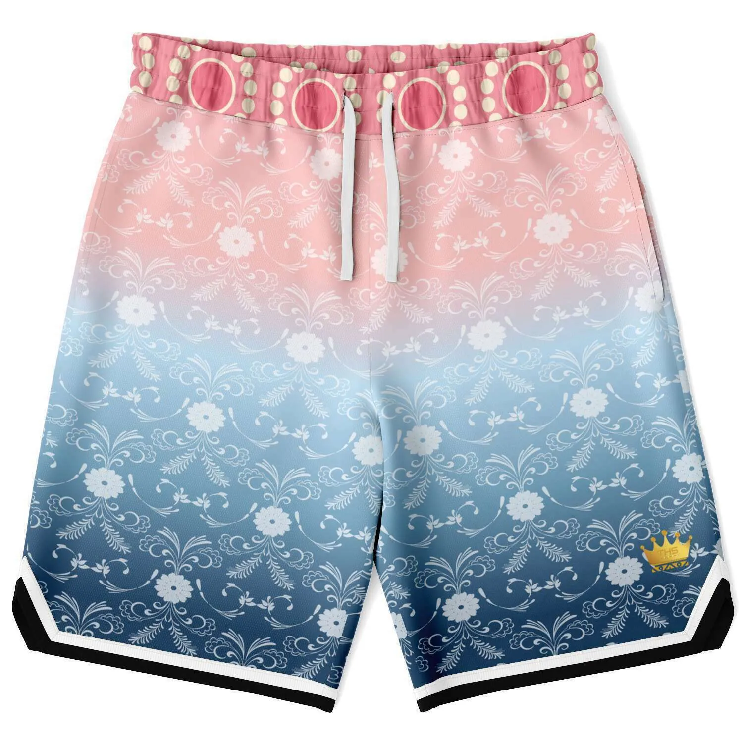 Pink Glacier Unisex Basketball Shorts