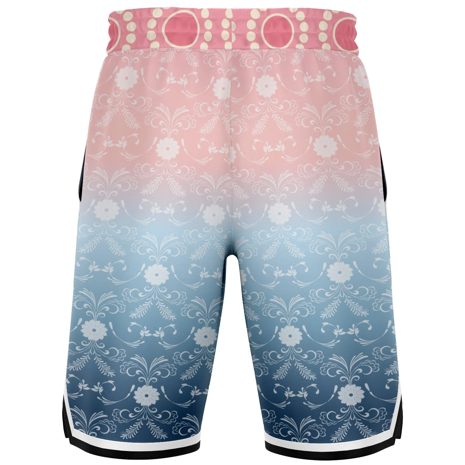 Pink Glacier Unisex Basketball Shorts