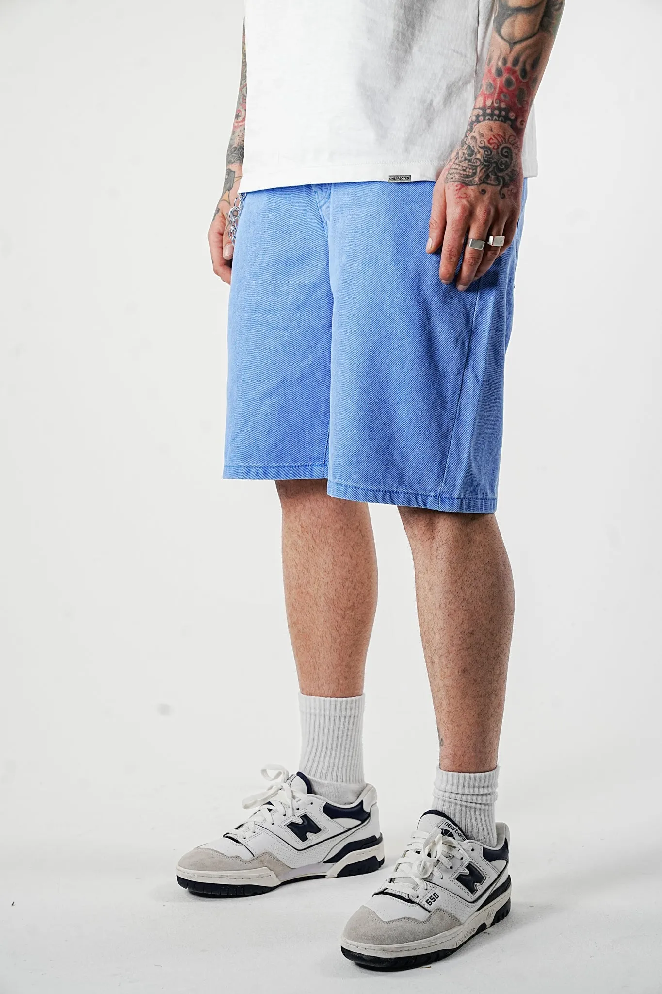 Premium Basic Blue Denim Shorts