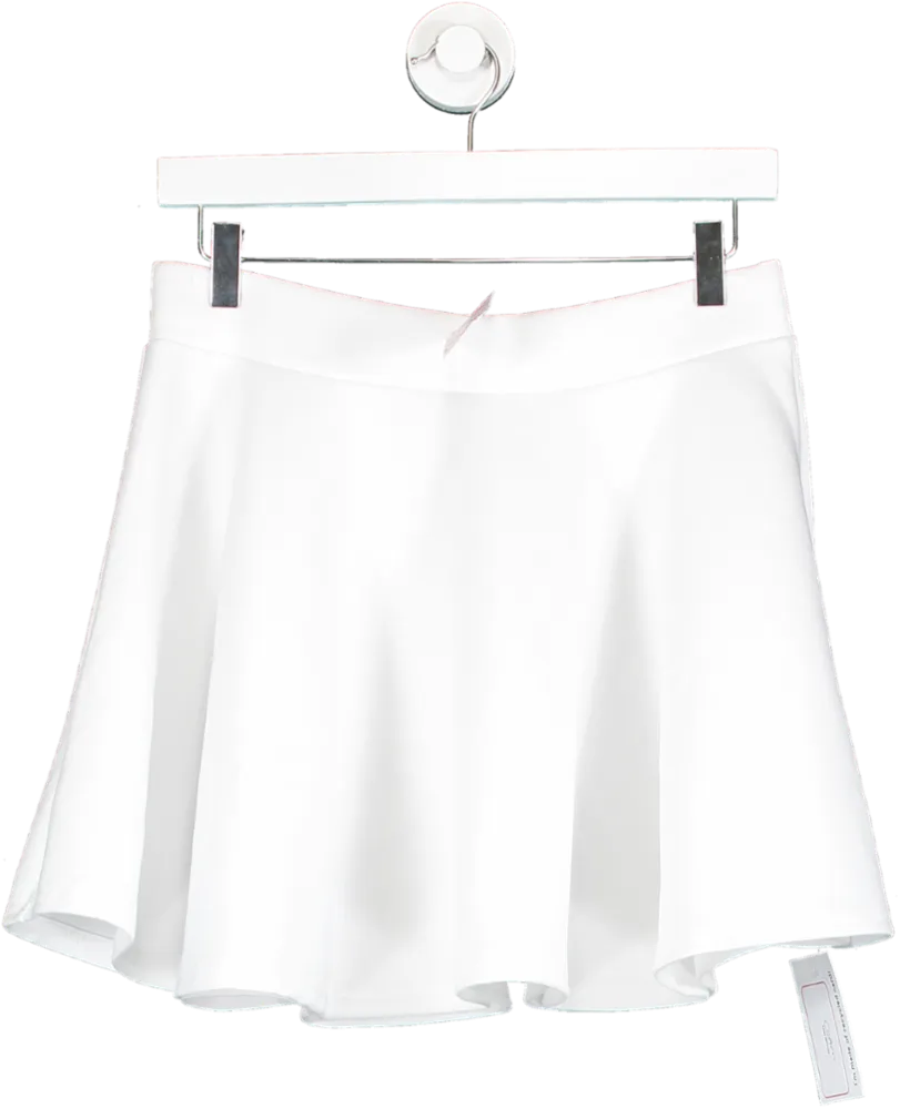 Pretty Fashion White Skater Skirt UK 8