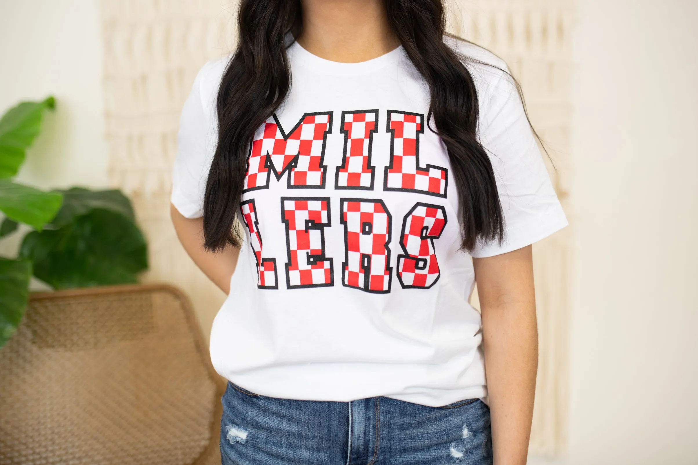 "Checkered Millers" Graphic Tee