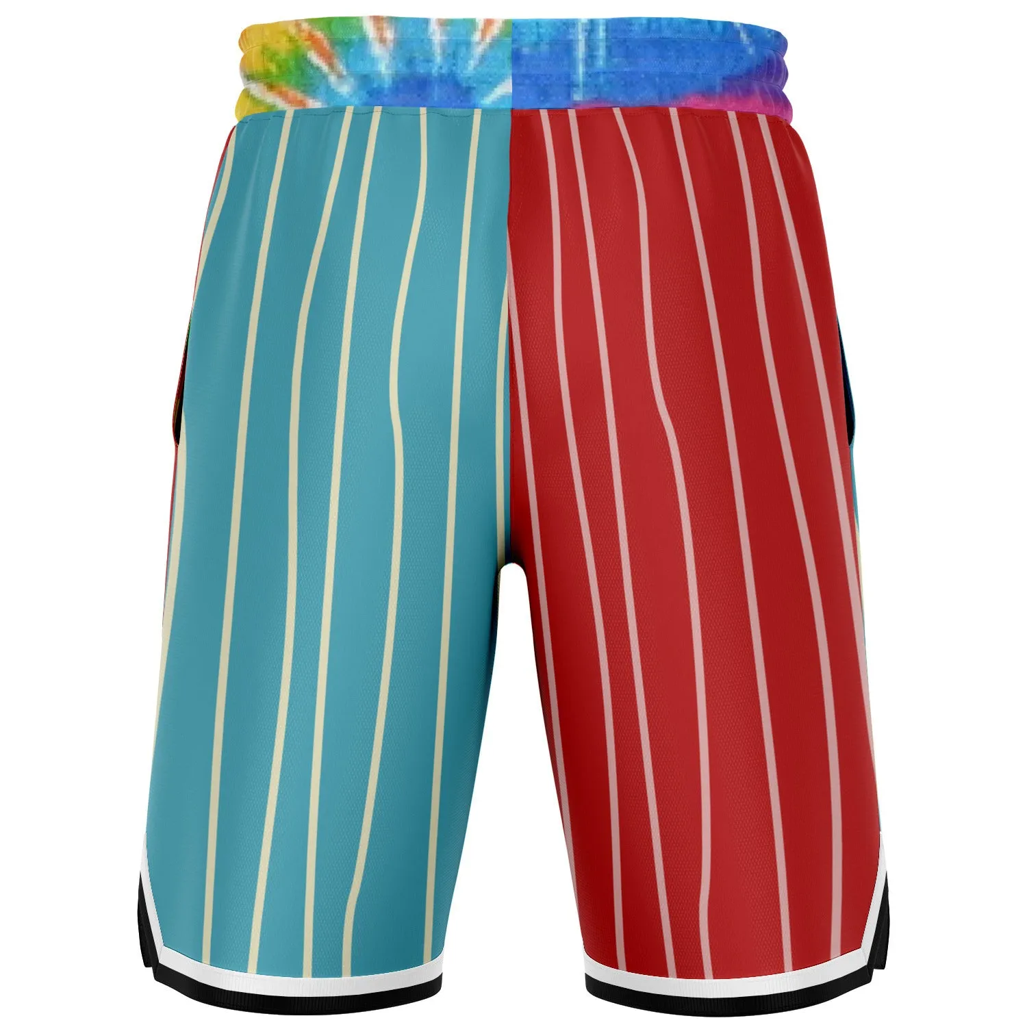 Rainbow Swirl Unisex Basketball Shorts