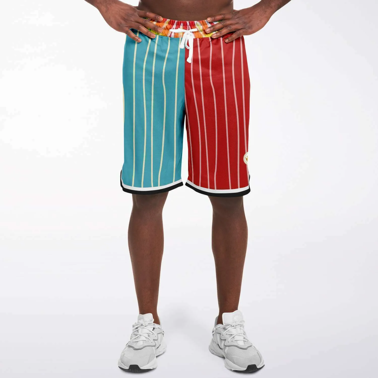 Rainbow Swirl Unisex Basketball Shorts