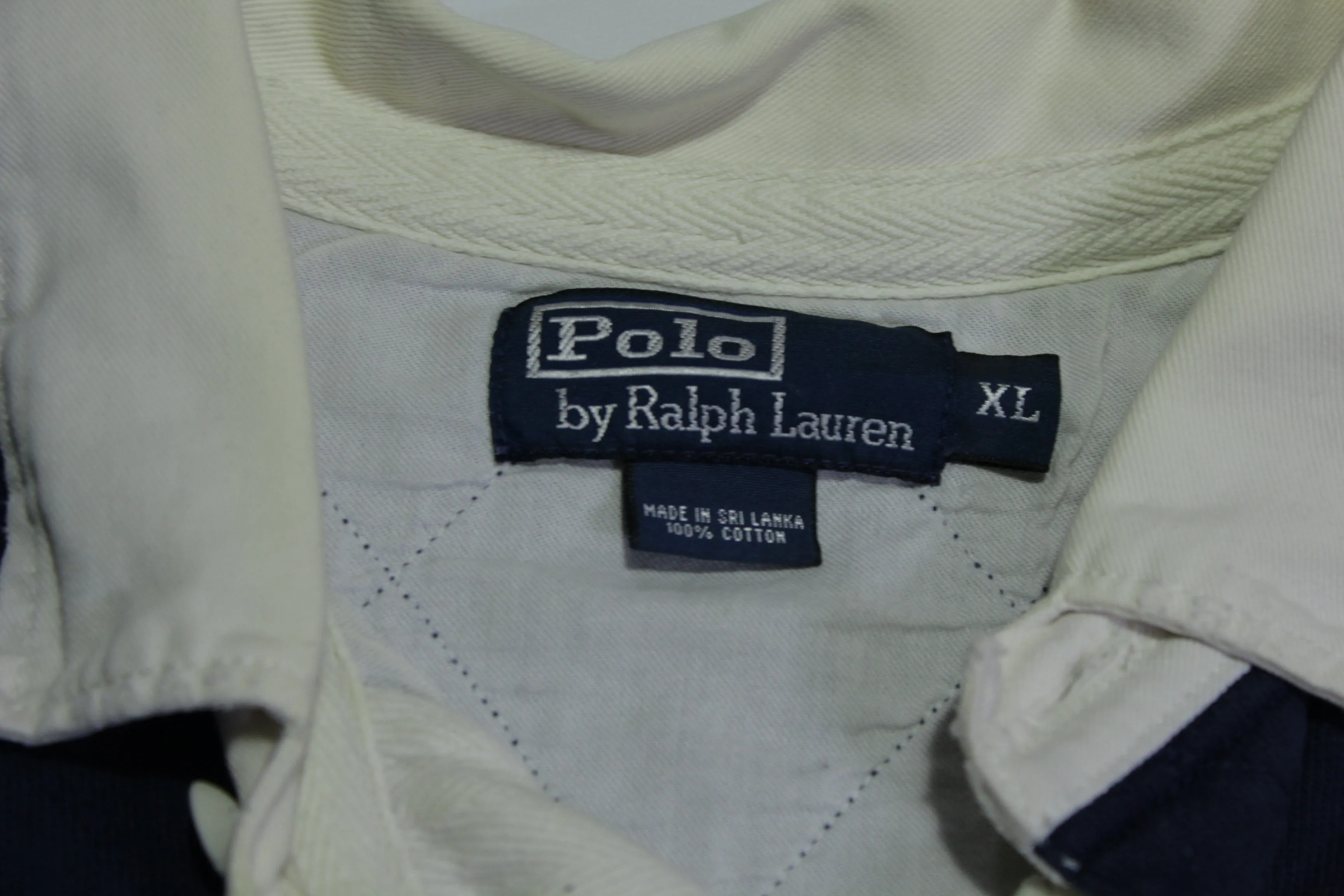 Ralph Lauren Vintage 90's Rugby Polo Long Sleeve Shirt