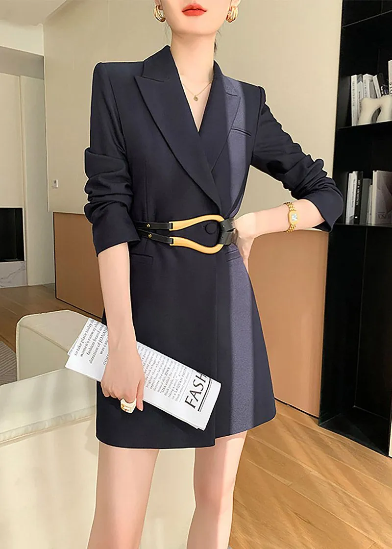 Regina Long Sleeve One Button Blazer Dress