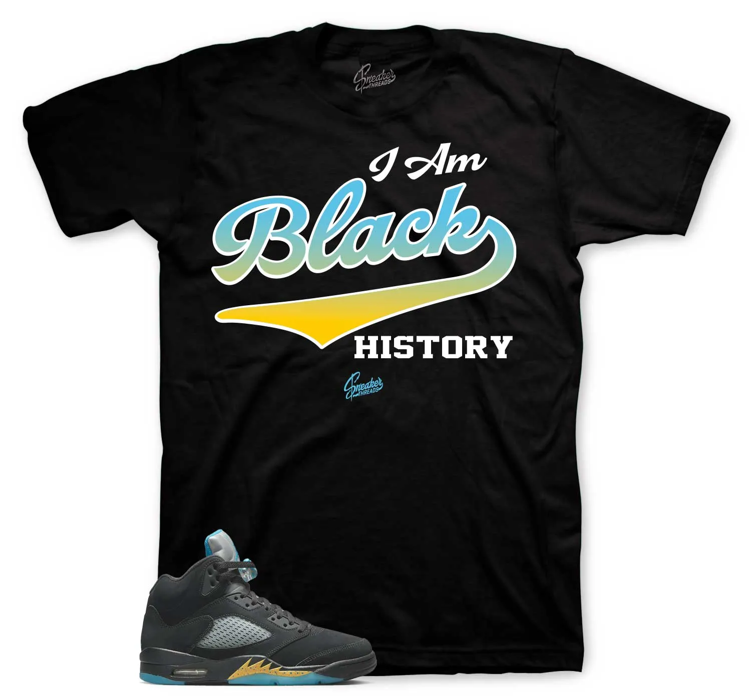 Retro 5 Aqua I Am Shirt