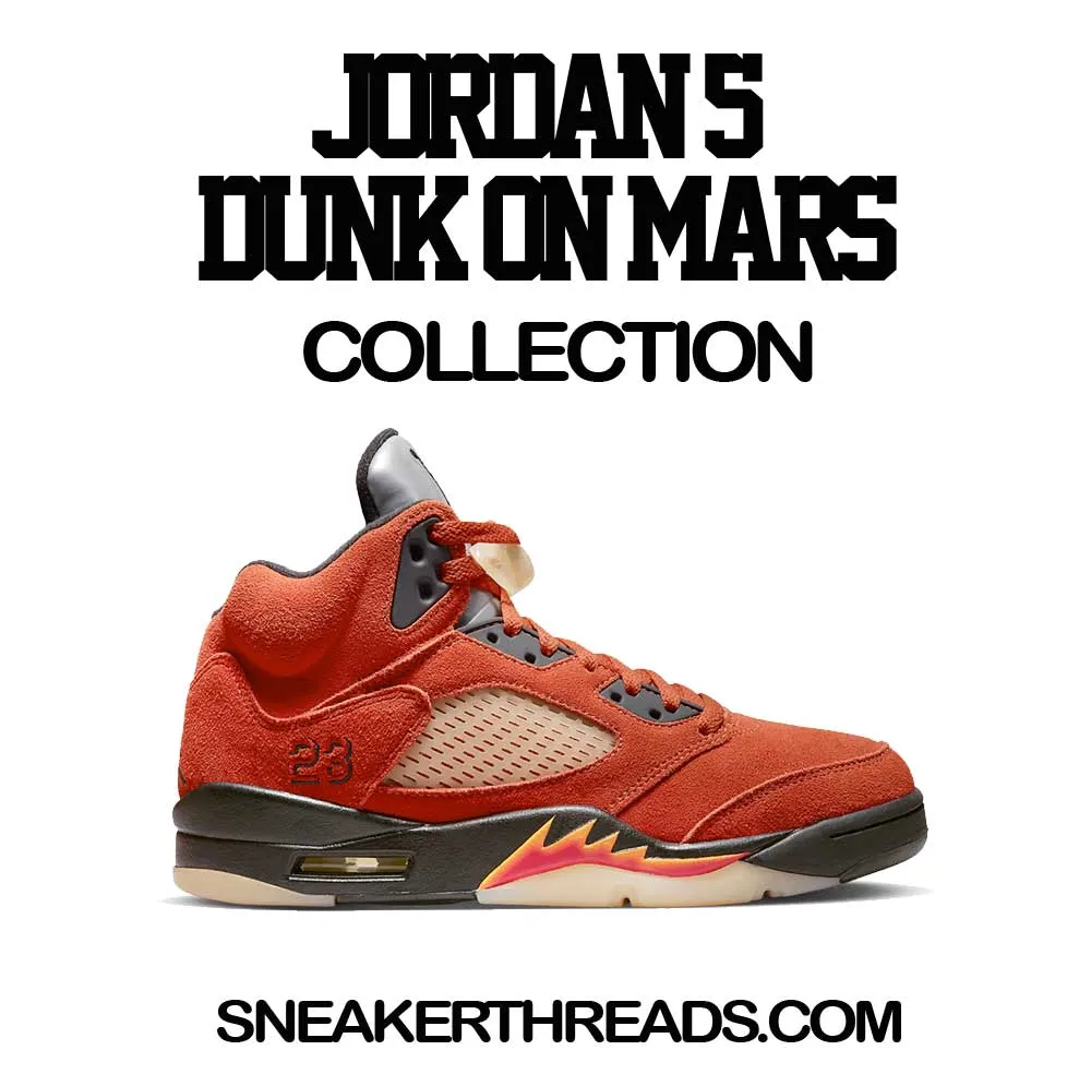 Retro 5 Dunk On Mars Planet Shirt