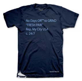 Retro 9 University Blue All Star Shirt - No Days Off - Navy