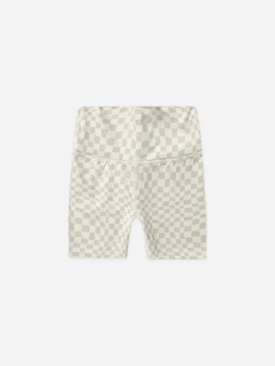 Rylee & Cru - Biker Short Dove Check