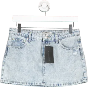 Signature8 Blue Low Rise Denim Mini Skirt UK S