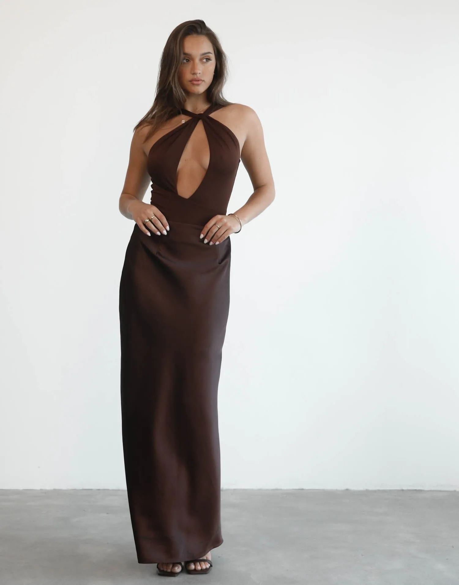 Sincerity Maxi Skirt (Cocoa)