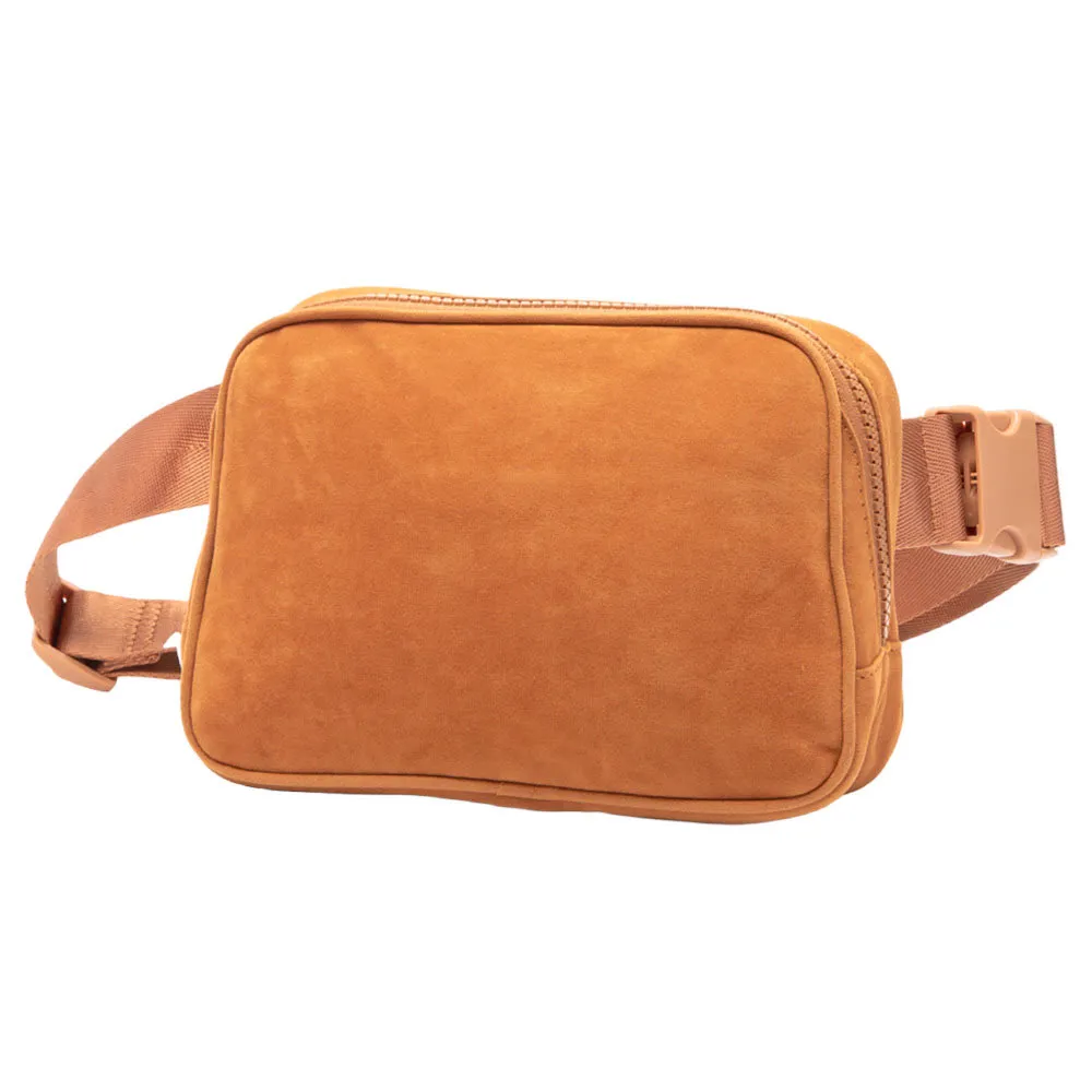 Solid Sling Bag Fanny Pack Velvet Belt Bag