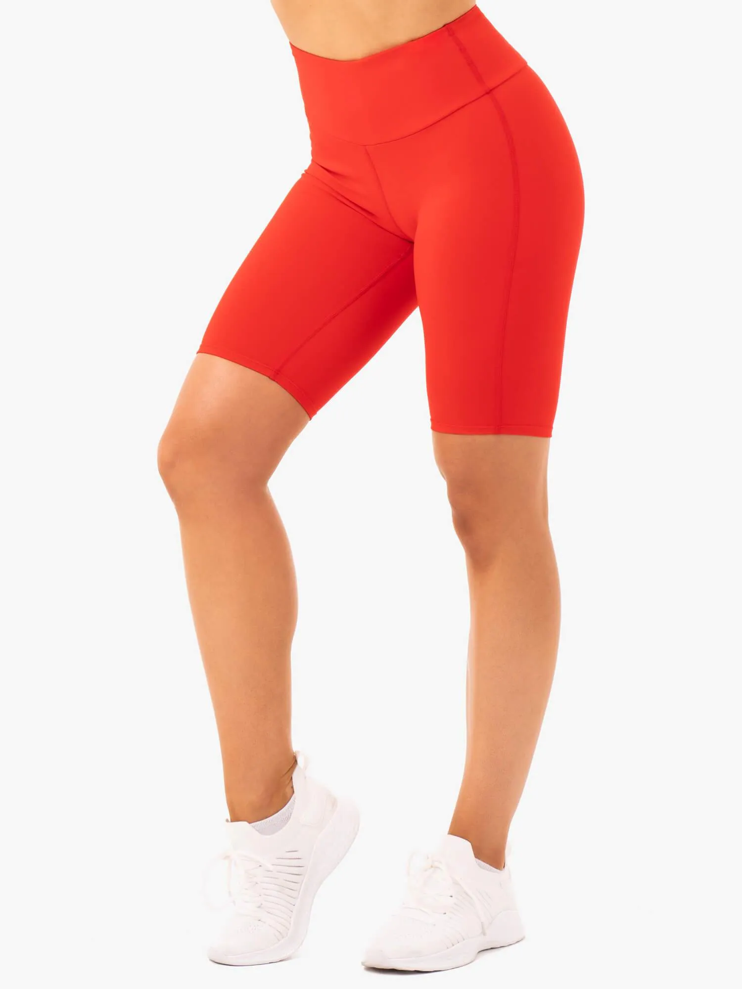 Staples Bike Shorts - Red