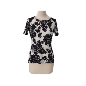 The Collection By Debenhams Black & White Printed Short Sleeves Top | Pre Loved |