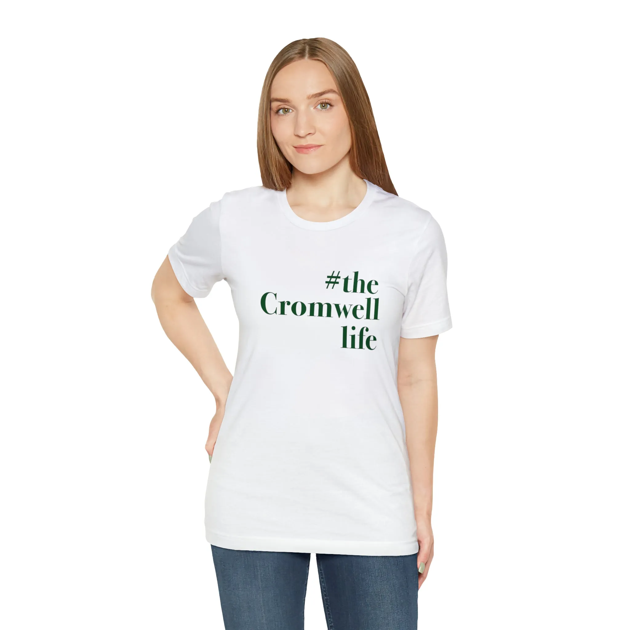 #thecromwelllife Unisex Jersey Short Sleeve T-Shirt (green)