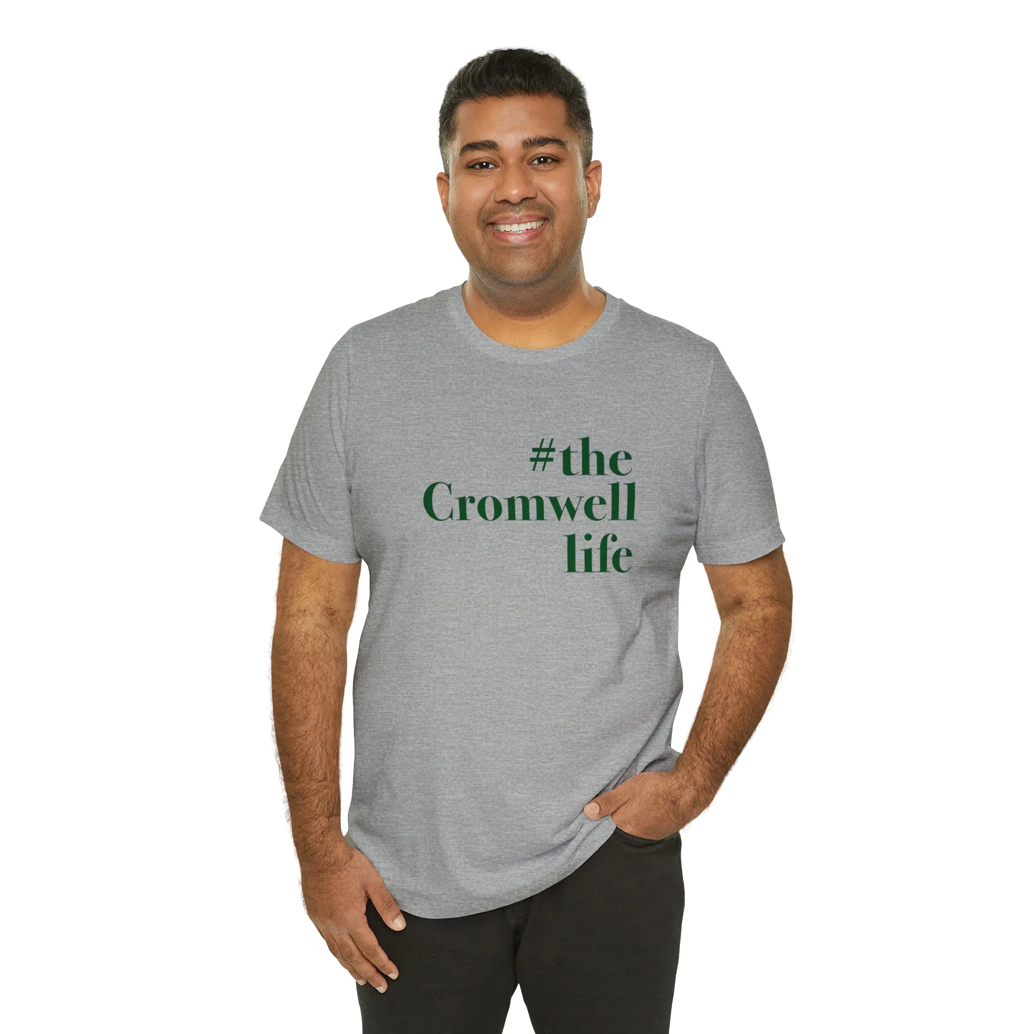 #thecromwelllife Unisex Jersey Short Sleeve T-Shirt (green)