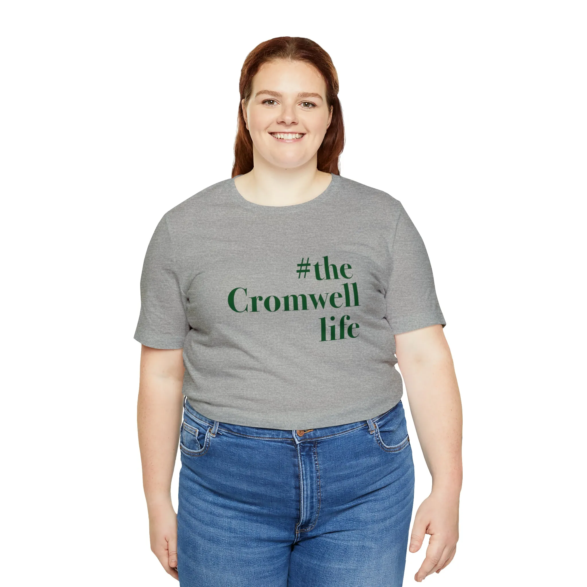 #thecromwelllife Unisex Jersey Short Sleeve T-Shirt (green)