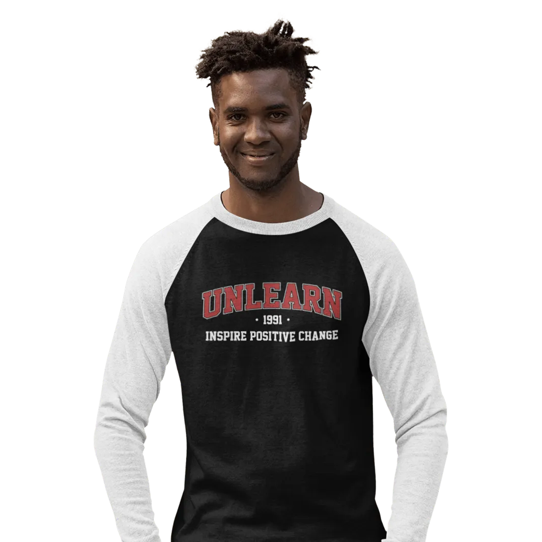 unlearn Varsity - 3/4 Sleeve Baseball T-shirt