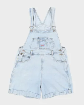 Vintage 90s L.A Blues Light Wash Blue Denim Dungarees - L