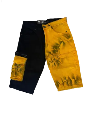 Waimea Black &  Yellow Shorts