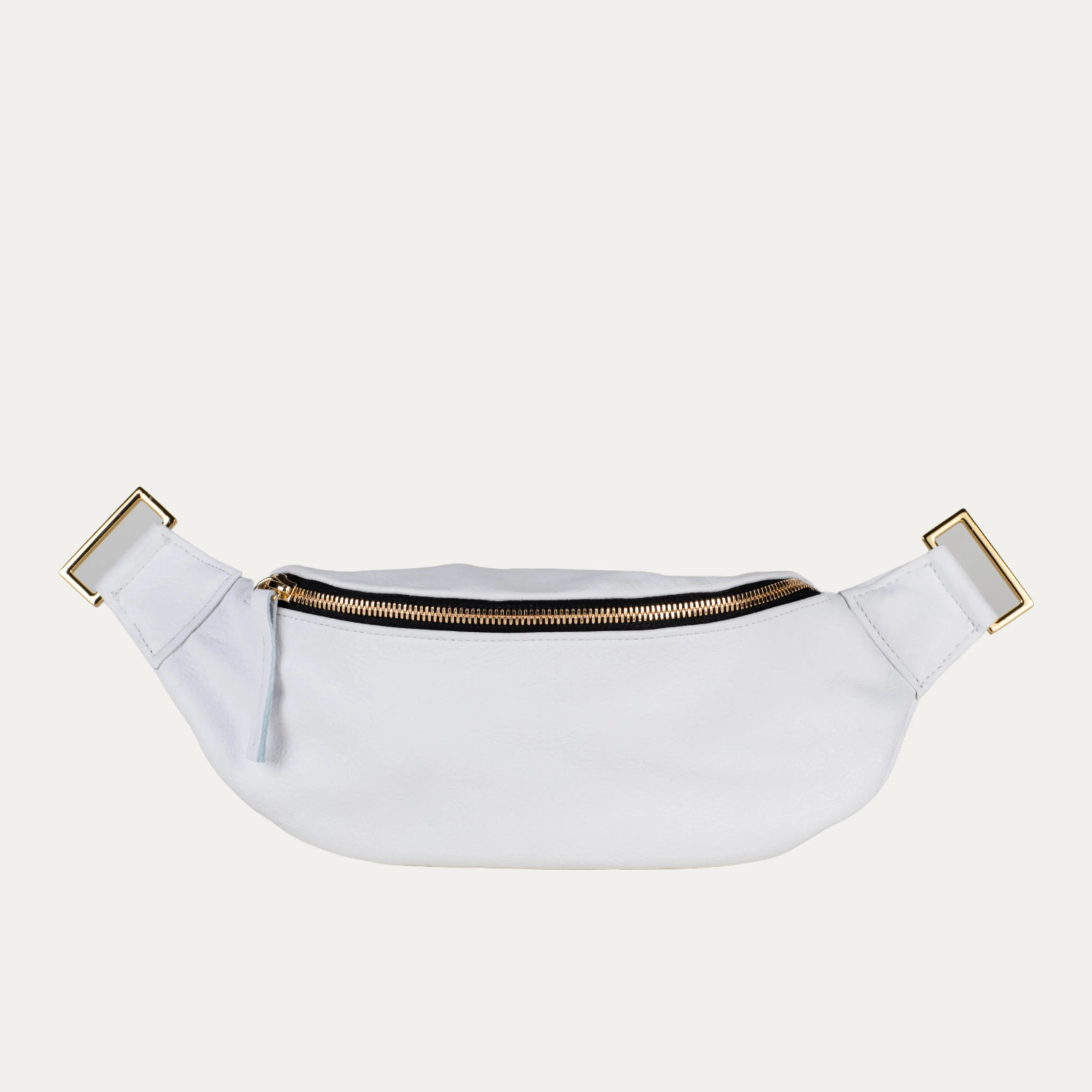 WHT/GH/FP Fanny Pack  Crossbody Bag | White   Gold Hardware  White/Gold Hardware Bag