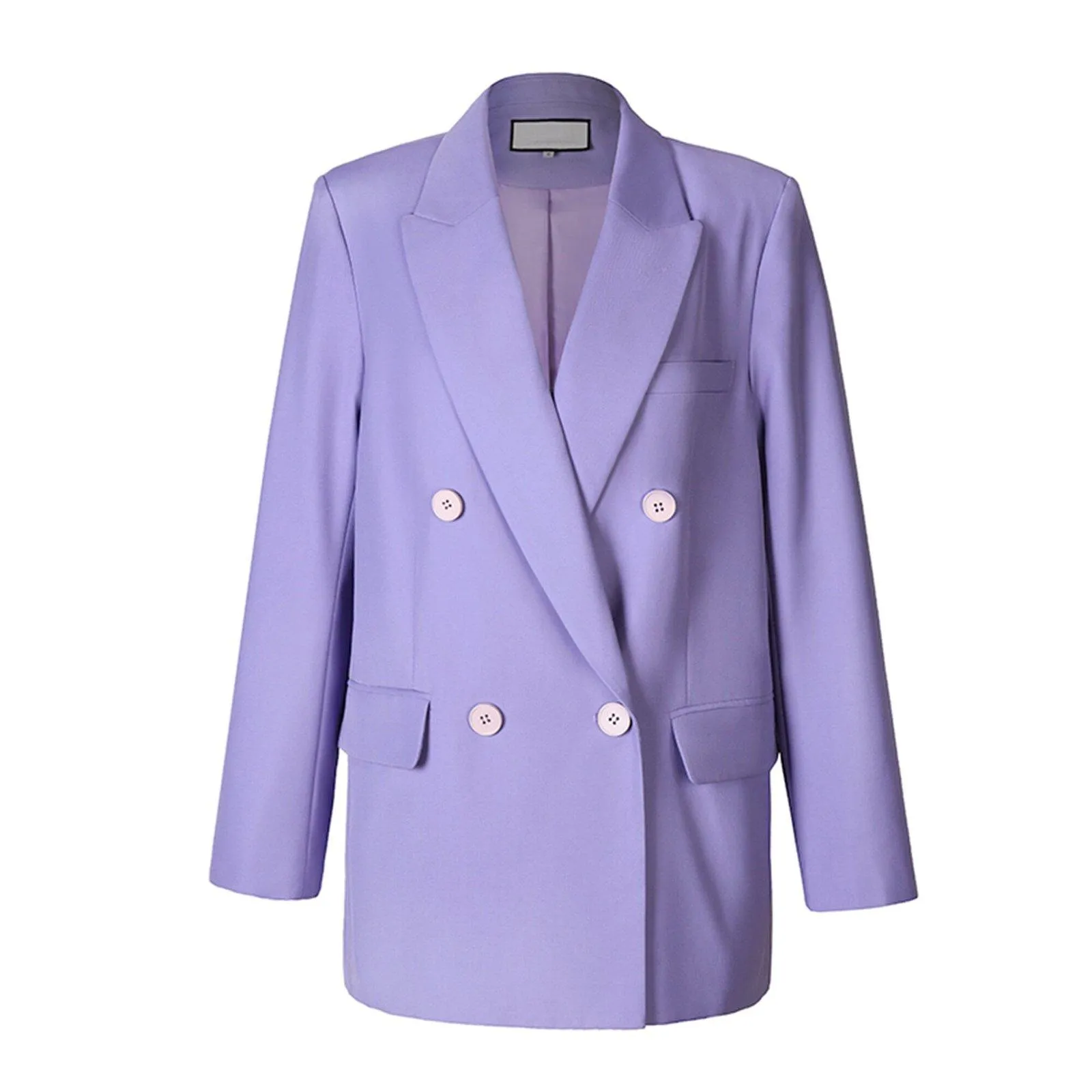 Women Blazer,Purple Loose Blazer,Oversize suit,Double Breasted Suit,jacket for women,loose suit jacket,Spring Autumn outfit,Women's coat