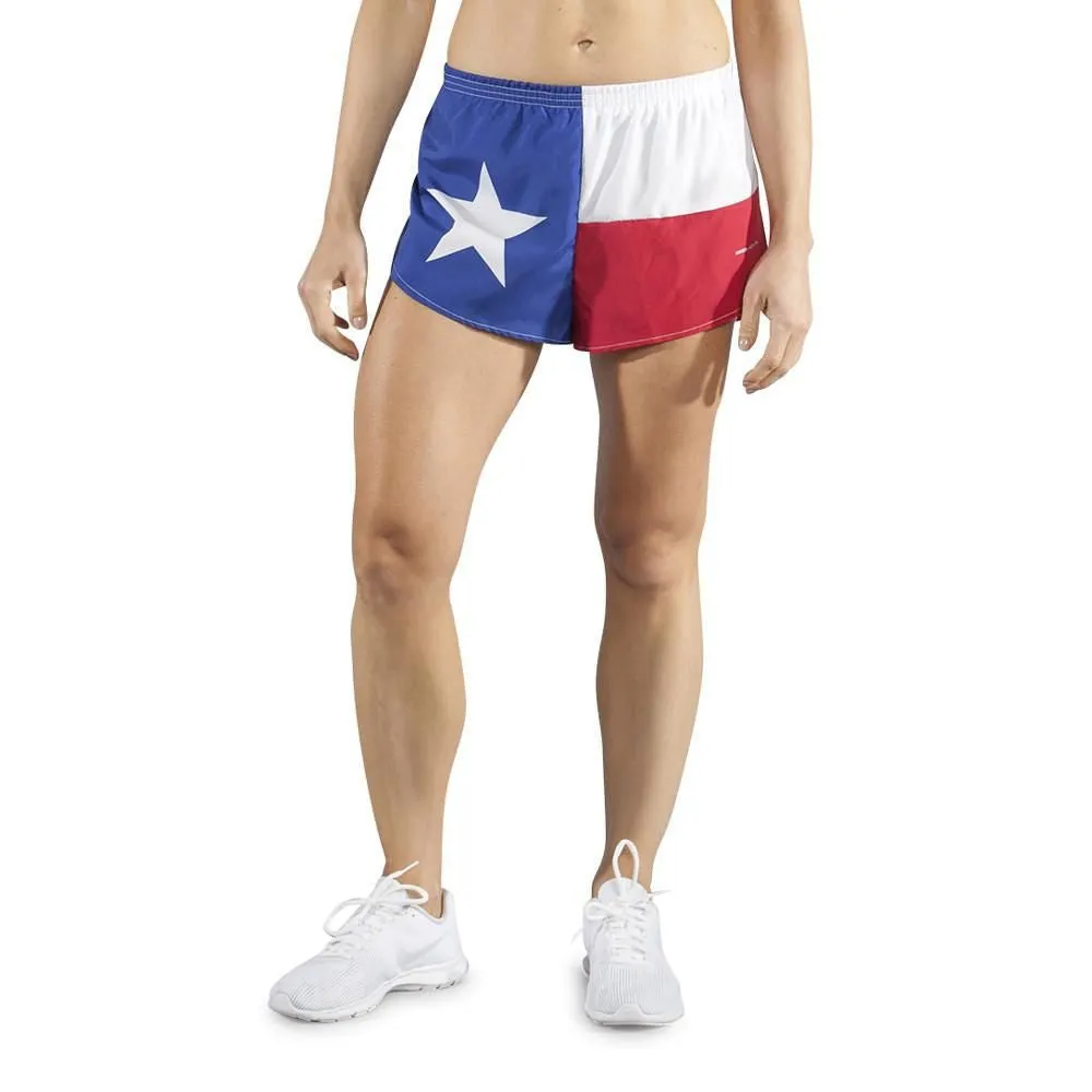 Women's 1" Elite Split Shorts- Texas