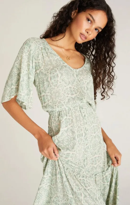 Z SUPPLY SHANNA MEDALLION MIDI DRESS