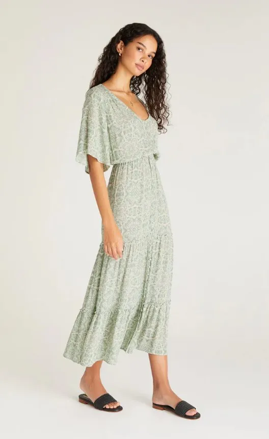 Z SUPPLY SHANNA MEDALLION MIDI DRESS